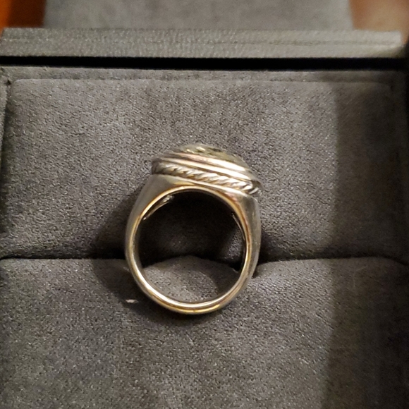 David Yurman Prasiolite stone Ring size 6.5 - Picture 7 of 7